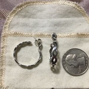 Retired James Avery hoops sterling silver. 125